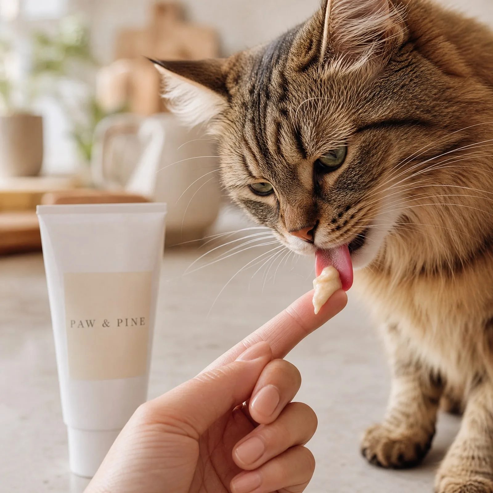 Cat Multivitamin Paste used at home